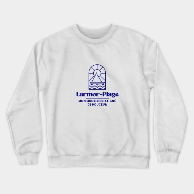 Larmor Plage my daily life - Brittany Morbihan 56 BZH Sea Crewneck Sweatshirt by Tanguy44